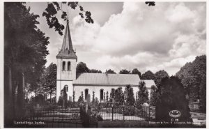 Lackalanga Swedish Sweden Church Kyrka Real Photo Postcard