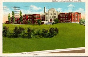 Ohio Middletown The Middletown Hospital 1942 Curteich