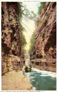 New York Adirondacks Ausable Chasm Grand Flume From Below Rapids 1912 Detroit...