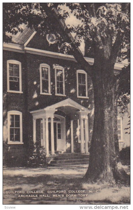 Guilford College, Archadle Hall, Men's Dormitory, GUILFORD COLLEGE, North Car...