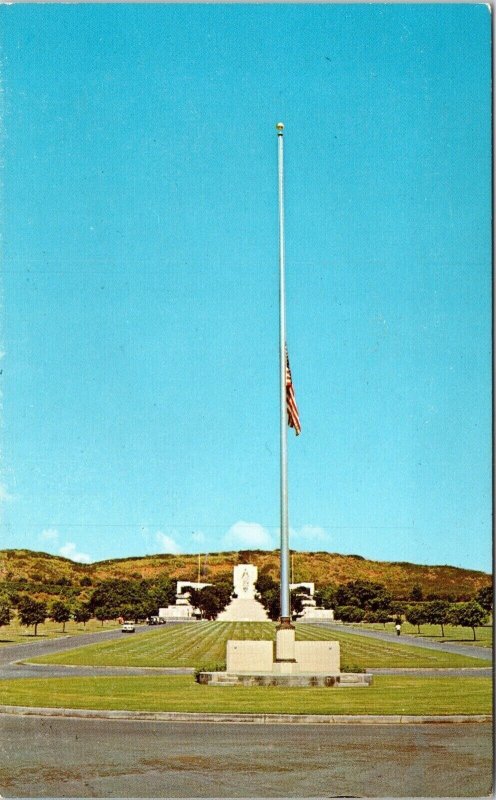 National Memorial Cemetery Punchbowl Crater Honolulu Hawaii HI Postcard UNP VTG 