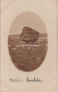 Yorkshire Postcard - Geology, Norber Boulder  SW17906