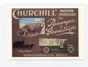 ad0248 - advert for Churchill motor vehicles - art postcard