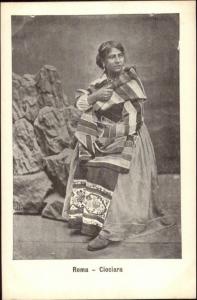 Rome Roma - Native Woman in Costume Ciociara c1905 Postcard