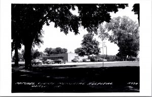 Real Photo Postcard Mitchel County Memorial Hospital in Osage, Iowa