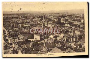Postcard Old Troyes Vue Generale