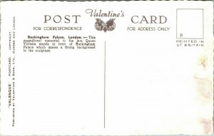 Buckingham Palace London England Valentine VTG Postcard UNP Unused Vintage 