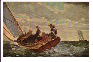 Breezing Up, Winslow Homer, People in Sailboat, Painting, National Gallery of...