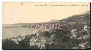 Old Postcard From Menton Garavan Bay and Old Town