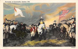 Surrender Of Cornwallis October 1781 History Unused 