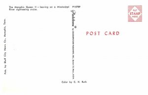 Postcard BOAT SCENE Memphis Tennessee TN AR5262