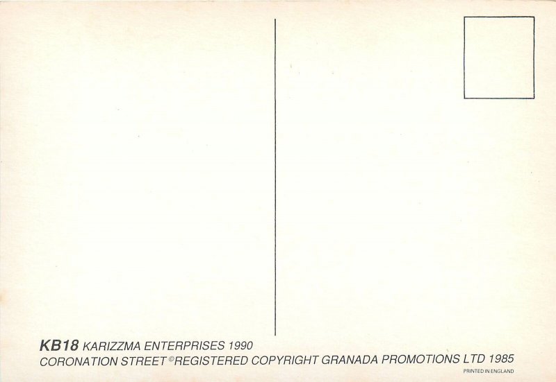 British soap opera actors Granada Television postcard