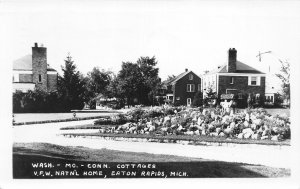 H36/ Eaton Rapids Michigan RPPC Postcard c1953 Cottages VFW Home 81