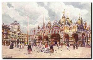 Old Postcard Venezia Marco Chiesa S