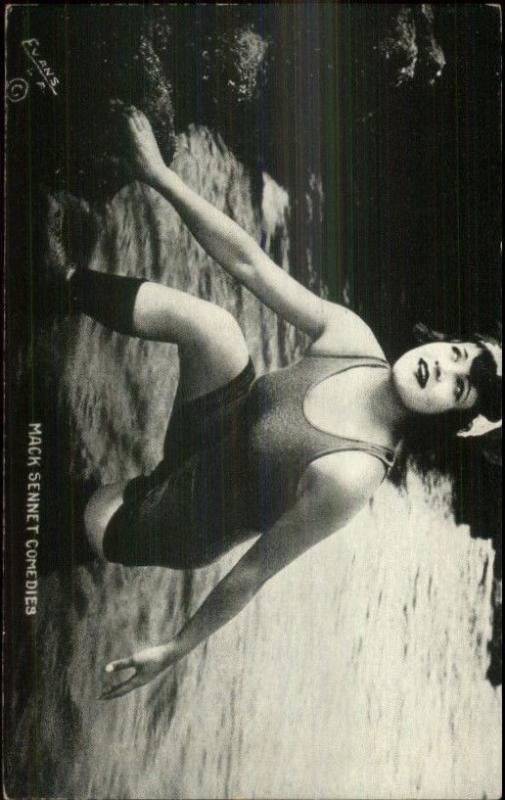 Sexy Woman Pinup Bathing Beauty - Mack Sennett Comedy Exhibit Card #2