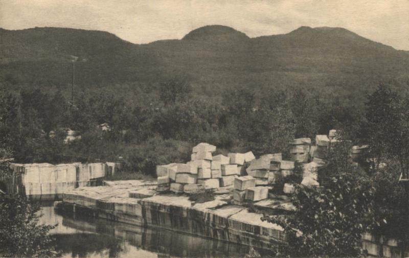 White Vermont Marble Quarry Manchester In The Mountains VT Vintage Postcard E2