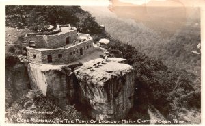 Postcard Real Photo OCHS Memorial Point of Lookout Mountain Chattanooga TN RPPC