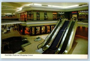 1960 San Jose California CA Postcard Eastridge Regional Shopping Center Interior