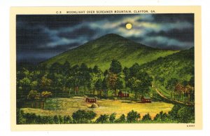 GA - Clayton. Screamer Mountain in Moonlight