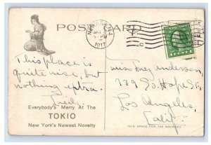 C. 1910 Tokio Restaurant Inside View New York. Postcard P213E