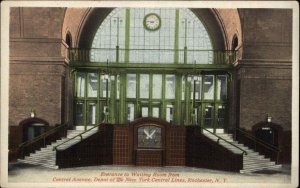 Rochester New York NY Central Lines Waiting Room RR Train Station Vintage PC