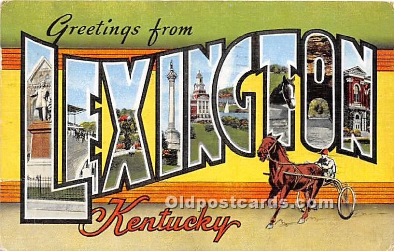 Greetings from Lexington, KY , USA Horse Racing 1958 