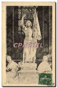 Old Postcard Rouen the statue of Joan & # 39arc