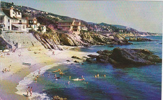 California Laguna Beach Beautiful Homes Along Shoreline