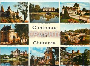 Postcard Modern Sites and Castles Charente Chillac St Brice Roche Courbon