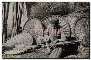 Old Postcard Craft Manufacturing of baskets Folklore