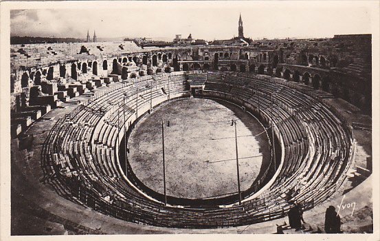 France Nimes Les Arenes Real Photo