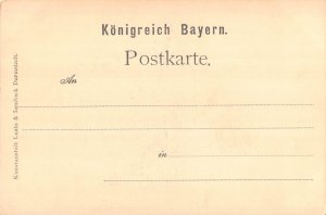 L166 Germany Gruss aus Bamberg Dom Cathedral vintage postcard