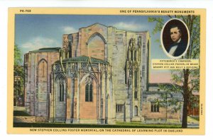 PA - Pittsburgh. Univ. of Pittsburgh, Stephen Collins Foster Memorial ca 1937