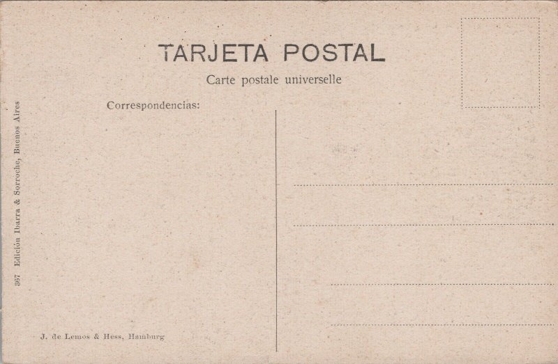 Argentina Buenos Aires Aduana y Puerto Vintage Postcard C139