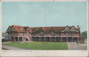 Fred Harvey Postcard Hotel Bisonte Hutchison Kansas KS