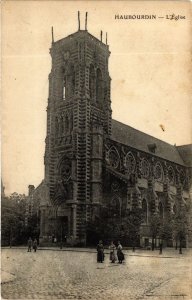 CPA Nord HAUBOURDIN L'Église - facade (983780)