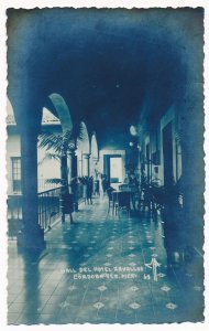 RPPC Hall at Hotel Zevallos - Cordoba, Veracruz, Mexico