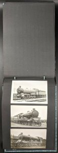 Vintage Album of RP Postcards, All Steam Locomotives, c 1950's. No 2