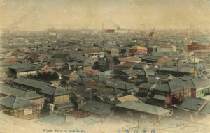 japan, YOKOHAMA, Whole View of Town (1910s) Postcard