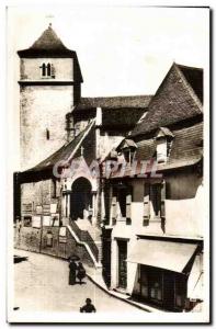 Postcard Old Salies de Bearn Church St Vincent