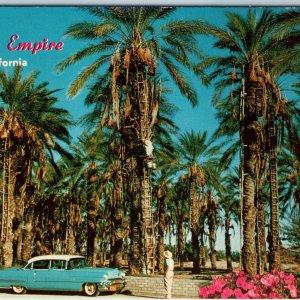 c1950s Indio, Cali. Greetings Date Empire Harvest Occupational Cadillac Car A216