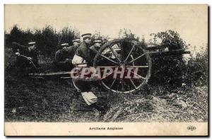 Postcard Old English Army Artillery