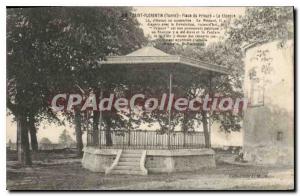 Postcard Old Saint Florentin Yonne prioress Square