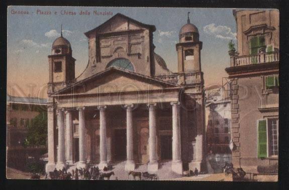 3101108 ITALY GENOVA Plazza e Chiesa della Nunziata Vintage PC