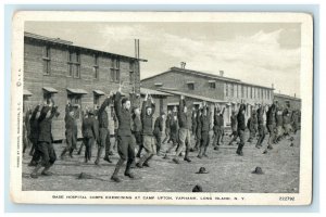 c1920s Base Hospital Corps Exercise Camp Upton Long Island New York NY Postcard