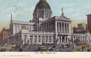 Trolley Horse Carriage Post Office Chicago Illinois RPO 1908
