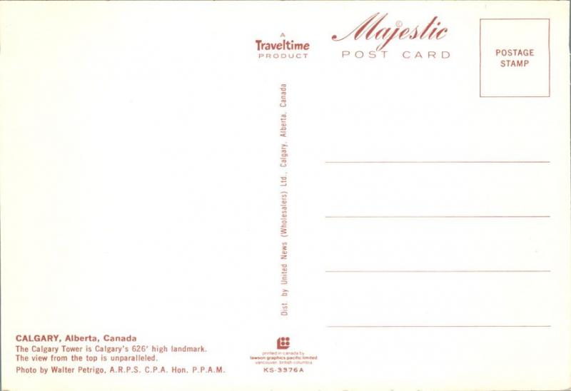 The Calgary Tower - Calgary AB, Alberta, Canada