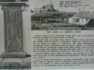 The John o Groats Story Multiview Vintage RP Postcard