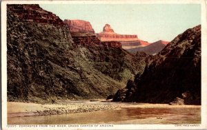 Fred Harvey Zoroaster from the River, Grand Canyon AZ Vintage Postcard K48