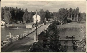 Bridge in Finalnd Used Real Photo Postcard